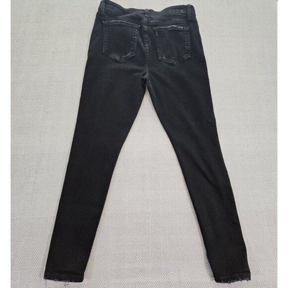 Joe's Jeans Women's Donella Ankle Jeans Size 31 Black Factory Distressed - Picture 8 of 16